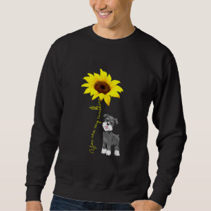 Schnauzer sind meine Sonnenblume Schnauzer Mama Sweatshirt