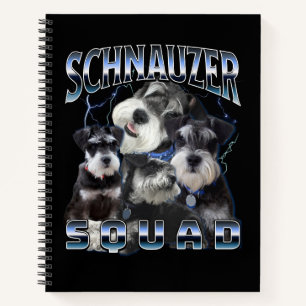 Schnauzer Squad - Bootleg Rap Style Notizbuch