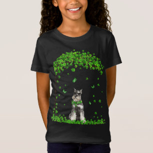 Schnauzer St Patricks Day Lover Irish Kleeblatt Do T-Shirt