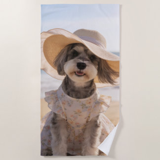 Schnauzer-Strandtuch Strandtuch