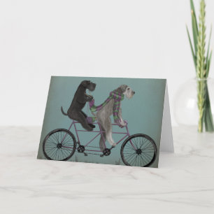 Schnauzer Tandem Karte