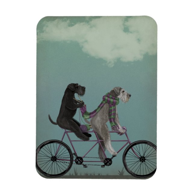 Schnauzer Tandem Magnet (Vertikal)