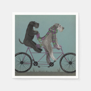 Schnauzer Tandem Serviette