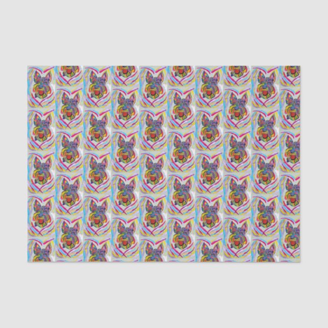 Schnauzer Tissue Paper Seidenpapier (Vorderseite)