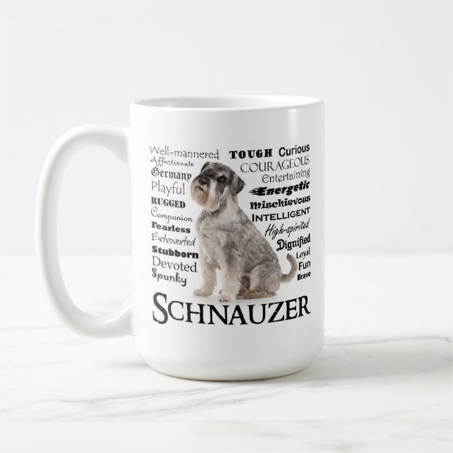 Schnauzer Tracks Tasse (Links)