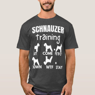 Schnauzer Training Schnauzer Dog Tricks T-Shirt
