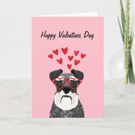 Schnauzer Valentines Hund Liebe Card Feiertagskarte