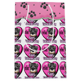Schnauzer-Valentinstag Mittlere Geschenktüte