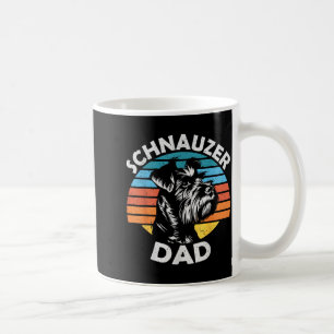 Schnauzer-Vater-Hund-Haustier-lustig-Vatertag-vint Kaffeetasse