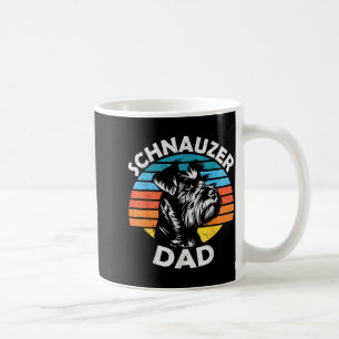 Schnauzer-Vater-Hund-Haustier-lustig-Vatertag-vint Kaffeetasse