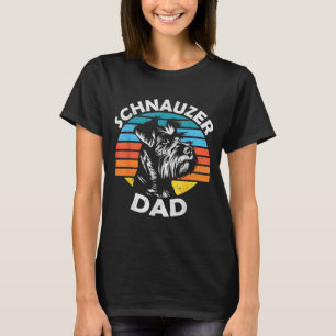 Schnauzer-Vater-Hund-Haustier-lustig-Vatertag-vint T-Shirt