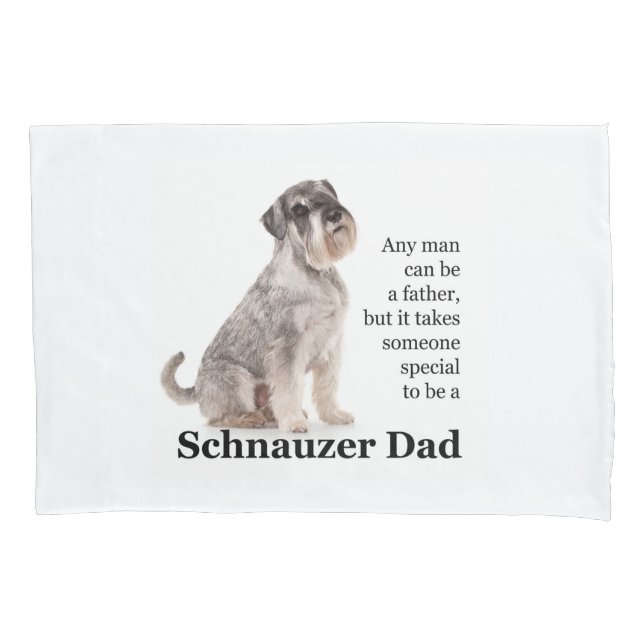 Schnauzer Vater Pillowcase Kissenbezug (Vorderseite)