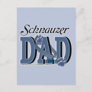 Schnauzer VATER Postkarte
