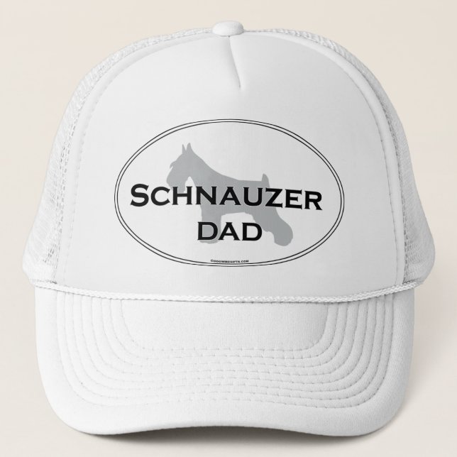 Schnauzer-Vater Truckerkappe (Vorderseite)
