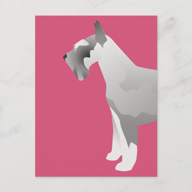 Schnauzer-Vorlagen für den Kunden Postkarte (Vorderseite)