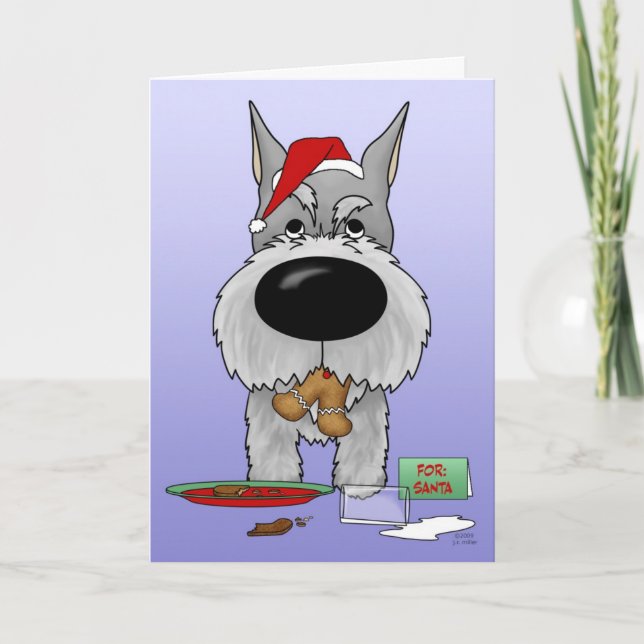 Schnauzer Weihnachten (Vorderseite)