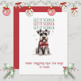 Schnauzer Weihnachtliche Launen | Feiertagskarte