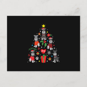 Schnauzer Weihnachtsbaum Ornament Funny Pet Dog Ankündigungspostkarte