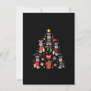 Schnauzer Weihnachtsbaum Ornament Funny Pet Hund Dankeskarte