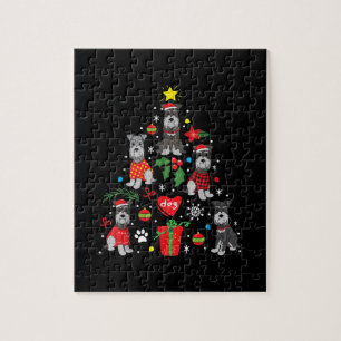 Schnauzer Weihnachtsbaum Ornament Funny Pet Hund Puzzle