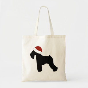 Schnauzer-Weihnachtsmannmütze Tragetasche