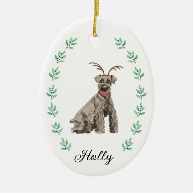 Schnauzer Weihnachtsschmuck (Vorne)