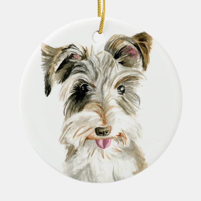 Schnauzer Weihnachtsschmuck (Vorne)