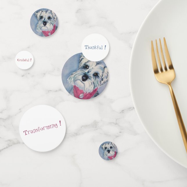 Schnauzer Welppy Birthday Konfetti (Gruppe)