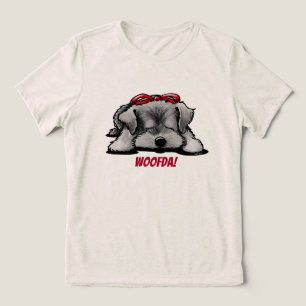 Schnauzer Woofda Tri-Blend-Shirt Tri-Blend Shirt