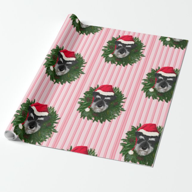 Schnauzer Wrapping Paper Geschenkpapier (Ungerollt)