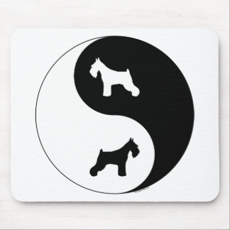 Schnauzer Yin Yang Mousepad