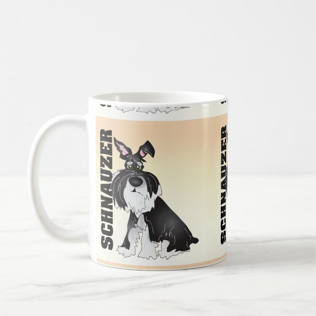 Schnauzerkaffee-Tasse Tasse (Links)