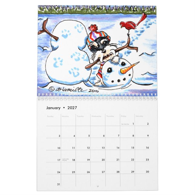 Schnauzers Off-Leash Art™ Vol. 1 Kalender (Jan 2027)