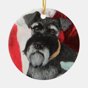 Schnauzerverzierung Keramikornament