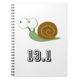 Schnecke 13,1 (Halbmarathon) Notizblock