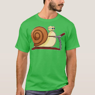 Schnecke am Joggen auf Treadmill T-Shirt