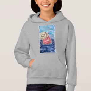 Schnecke auf der Erdbeere Hoodie