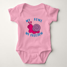 Schnecke Baby Strampler