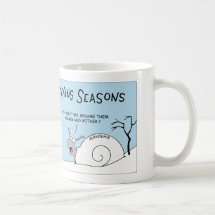 Schnecke benennt Jahreszeiten um Kaffeetasse