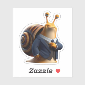 Schnecke.Bosssnase Aufkleber