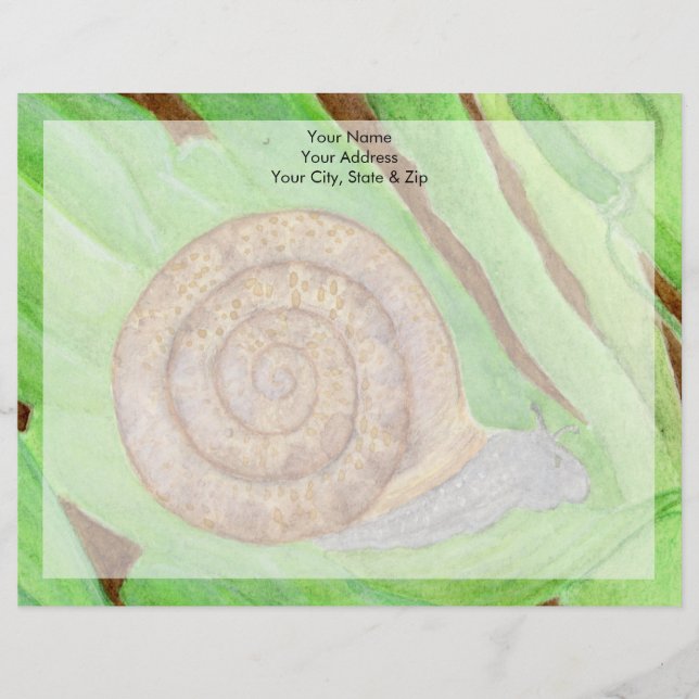 Schnecke Briefbogen (Vorderseite)