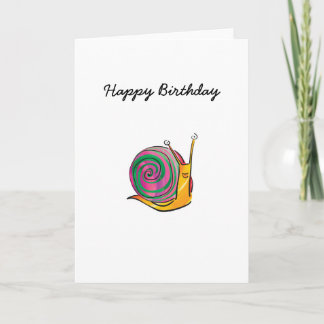 Schnecke-Geburtstags-Karte Karte