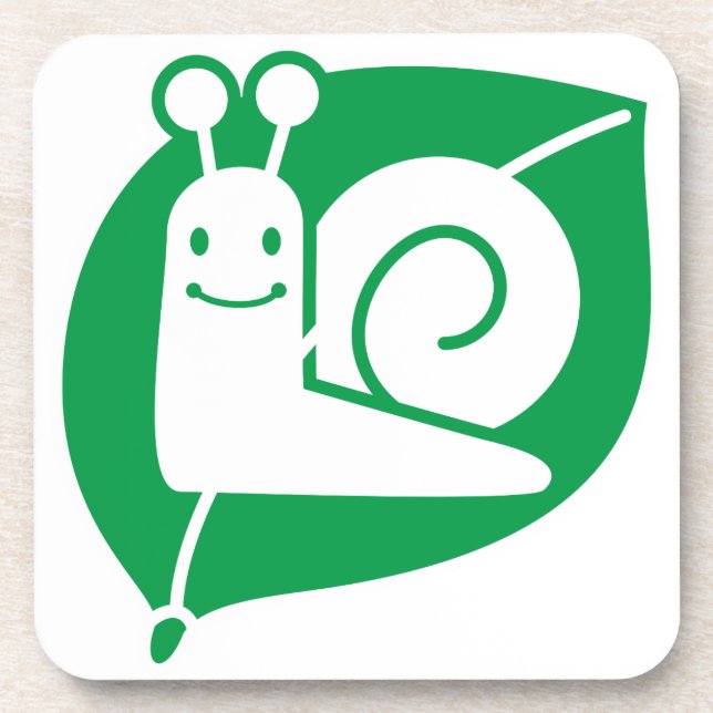 Schnecke Getränkeuntersetzer (Vorderseite)