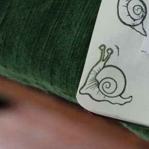 Schnecke Gummistempel