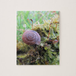 Schnecke im Moos Puzzle
