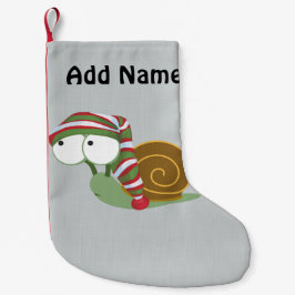 Schnecke im Winter Kleiner Weihnachtsstrumpf