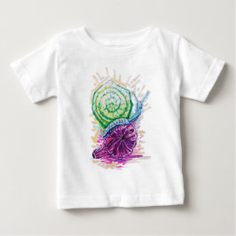 Schnecke in der Fig bunt Baby T-shirt