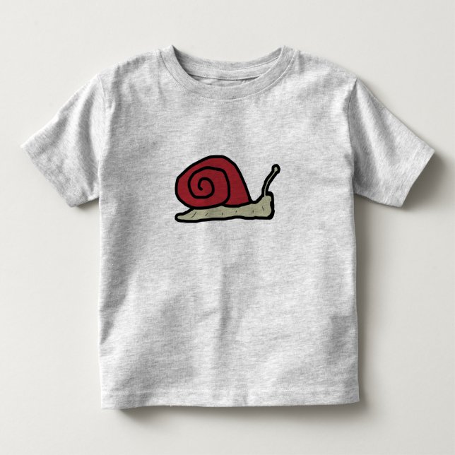 Schnecke Kleinkind T-shirt (Vorderseite)