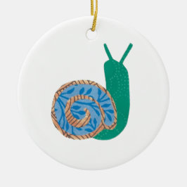 Schnecke-kundenspezifische Mitteilungs-Verzierung Keramikornament