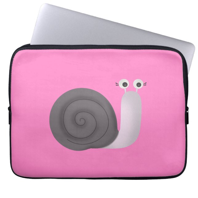Schnecke Laptopschutzhülle (Vorderseite)